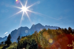 Ferienwohnung Badersee - Ausblick Balkon Süd