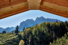 Ferienwohnung Eibsee - Ausblick Balkon Süd